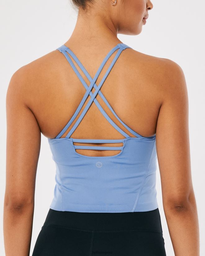 educación física Hollister Camiseta de tirantes con tiras de recarga activa Gilly Hicks azul 086N62179 mujer tapas