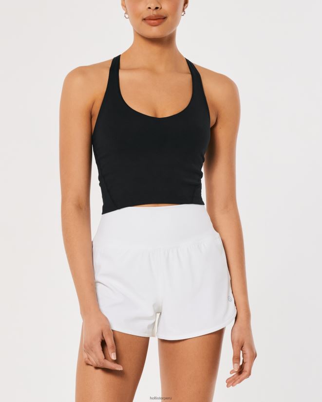 educación física Hollister Camiseta de tirantes con tiras de recarga activa Gilly Hicks negro 086N62128 mujer tapas