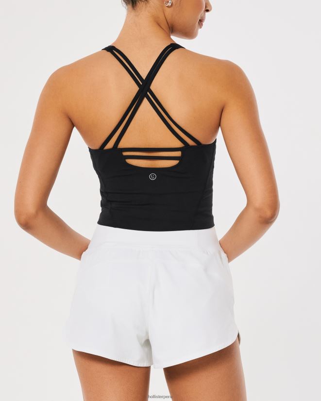 educación física Hollister Camiseta de tirantes con tiras de recarga activa Gilly Hicks negro 086N62128 mujer tapas