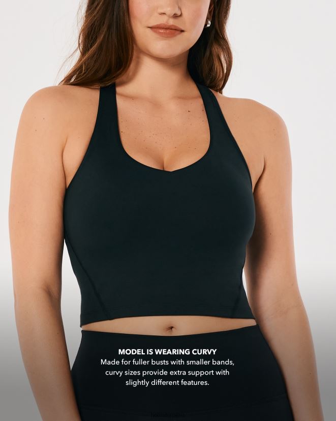 educación física Hollister Camiseta de tirantes con tiras de recarga activa Gilly Hicks negro 086N62128 mujer tapas