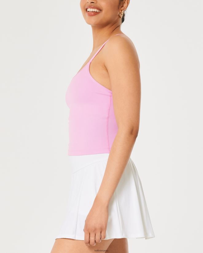 educación física Hollister Gilly Hicks Active Recharge camiseta sin mangas de tirantes de longitud más larga Rosa claro 086N62362 mujer tapas