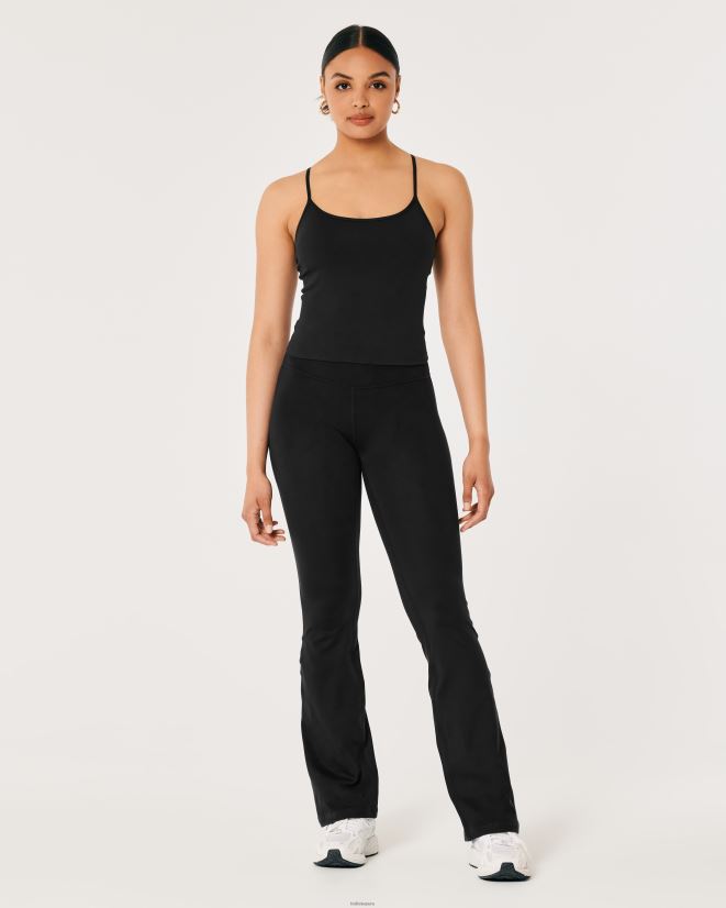 educación física Hollister Gilly Hicks Active Recharge camiseta sin mangas de tirantes de longitud más larga negro 086N62196 mujer tapas