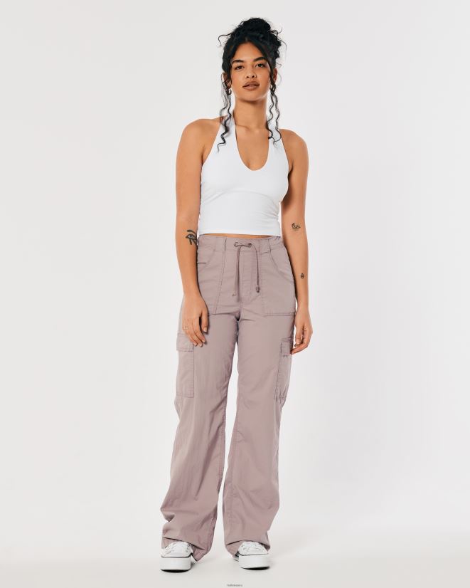 educación física Hollister camiseta sin mangas con cuello en V blanco 086N62157 mujer tapas