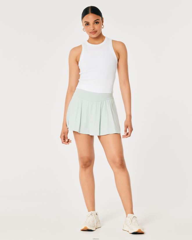 educación física Hollister camiseta sin mangas de algodón gilly hicks con cuello alto blanco 086N62181 mujer tapas