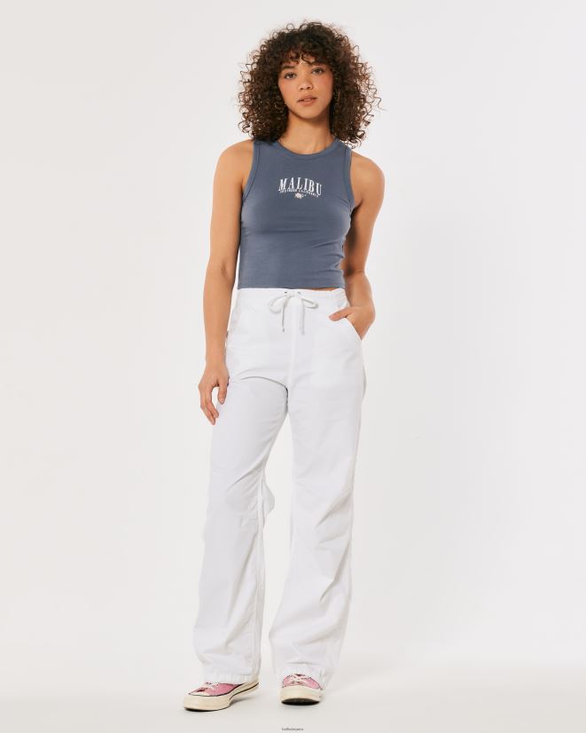 educación física Hollister camiseta sin mangas malibu con cuello alto azul 086N62261 mujer tapas