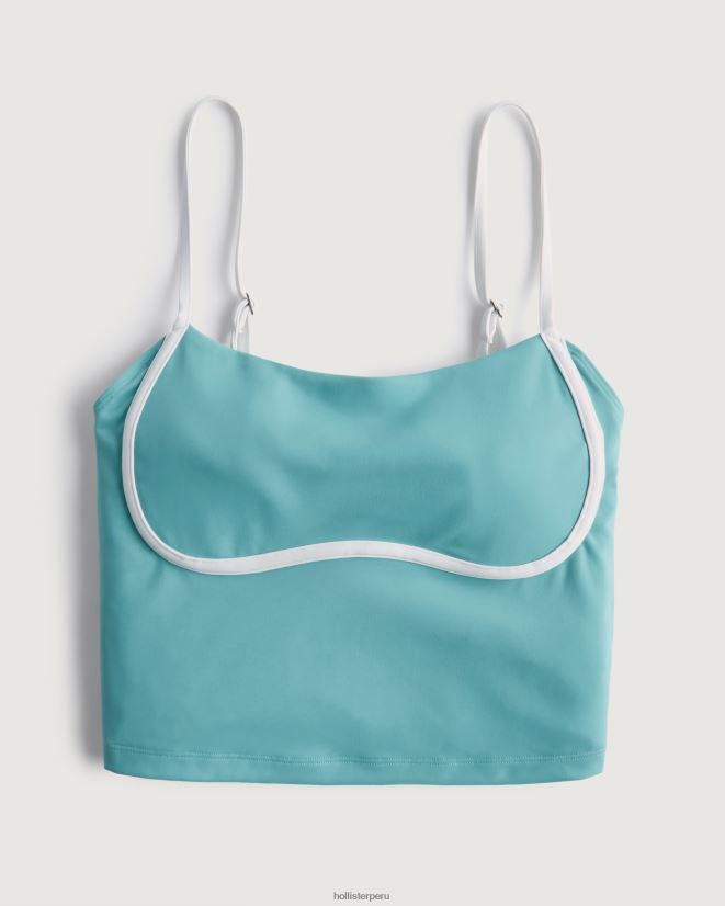 educación física Hollister gilly hicks active energize tanque inclinado turquesa 086N62386 mujer tapas