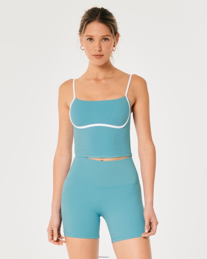 educación física Hollister gilly hicks active energize tanque inclinado turquesa 086N62386 mujer tapas