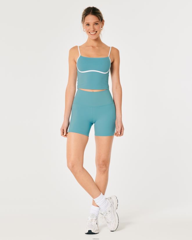 educación física Hollister gilly hicks active energize tanque inclinado turquesa 086N62386 mujer tapas