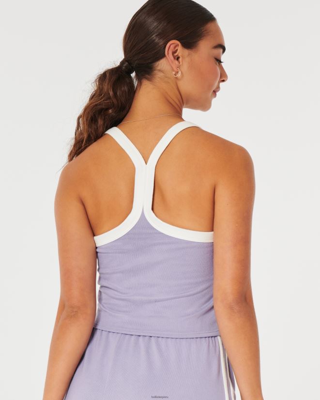 educación física Hollister tanque acogedor gilly hicks púrpura 086N62452 mujer tapas