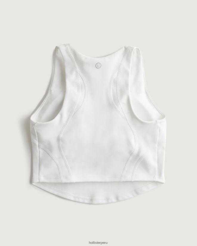 educación física Hollister tanque de cuello alto de recarga activa gilly hicks blanco 086N62408 mujer tapas