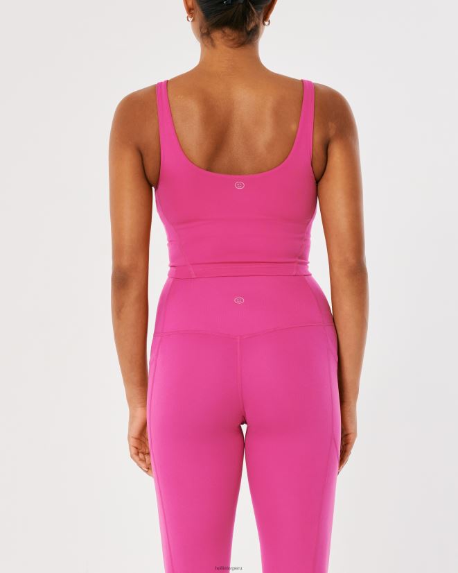 educación física Hollister tanque de inmersión de recarga activa gilly hicks Rosa oscuro 086N6286 mujer tapas