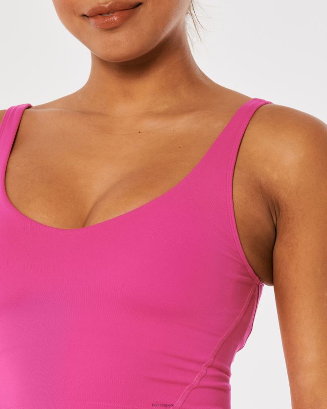 educación física Hollister tanque de inmersión de recarga activa gilly hicks Rosa oscuro 086N6286 mujer tapas