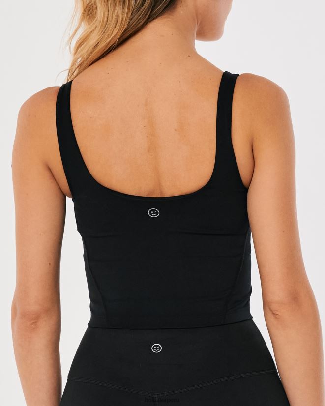 educación física Hollister tanque de inmersión de recarga activa gilly hicks negro 086N6258 mujer tapas