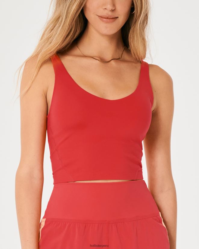 educación física Hollister tanque de inmersión de recarga activa gilly hicks rojo 086N62369 mujer tapas